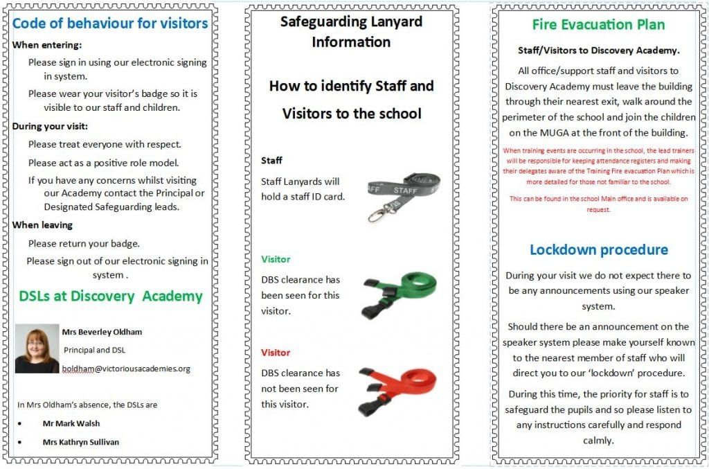 Safeguarding & Pastoral Team to Discovery Academy